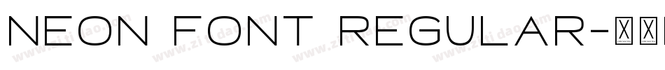 Neon Font Regular字体转换